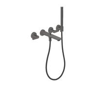 AXOR Citterio C rubinetto vasca da incasso Cubic cut miscelatore a due comandi, 49481340, Cubic cut Citterio C nero cromato spazzolato [Rubinetteria Bagno > Rubinetteria Vasca]