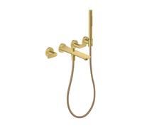 AXOR Citterio C rubinetto vasca da incasso Cubic cut miscelatore a due comandi, 49481950, Cubic cut Citterio C ottone spazzolato [Rubinetteria Bagno > Rubinetteria Vasca]