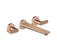 hansgrohe AXOR Citterio C robinetterie de baignoire 3 trous encastrée pour montage mural, Cubic cut, 49483300, 49483300, Colorazione: Oro rosso lucido