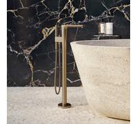 AXOR Citterio C rubinetto vasca, installazione a pavimento, miscelatore monocomando Cubic cut, 49441140, Cubic cut Citterio C bronzo spazzolato [Rubinetteria Bagno > Rubinetteria Vasca]