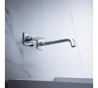 Hansgrohe Axor Citterio E Miscelatore monocomando per lavabo da incasso con rosette per montaggio a parete, colorazione: cromo