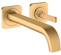 hansgrohe AXOR Citterio E Mitigeur monocommande de lavabo encastré avec rosaces pour montage mural, 36106950, 36106950, Colorazione: Ottone spazzolato
