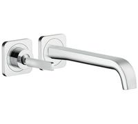 hansgrohe AXOR Citterio E Mitigeur monocommande de lavabo encastré avec rosaces pour montage mural, 36106000, 36106000, Colorazione: cromo