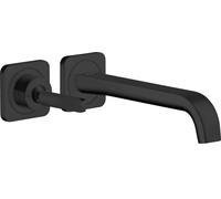 Miscelatore Monocomando Lavabo Axor Citterio E incasso a Parete con piastrine Nero Opaco 36106670