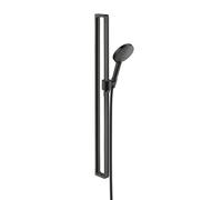 AXOR Citterio E set doccia con asta saliscendi, 3 tipi di getto, 36735340, Citterio E nero cromato spazzolato [Rubinetteria Bagno > Set Doccia]