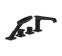 Hansgrohe Axor Citterio E Cerchio per vasca da bagno a 4 fori con termostato, Colorazione: Nero opaco - 36411670