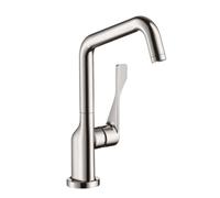 Hansgrohe Axor Citterio DN15 miscelatore monocomando per cucina 260 con bocca girevole, colorazione: aspetto in acciaio inox