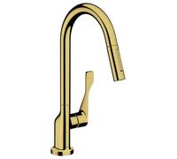 Axor Citterio rubinetto da cucina verticale oro/oro antico 39835990