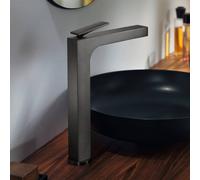 hansgrohe AXOR Citterio Mitigeur monocommandé pour lavabo, garniture découlement non verrouillable, saillie 200mm, ComfortZone280, 39021340, 39021340, Colorazione: Cromo nero spazzolato