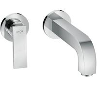 hansgrohe AXOR Citterio Mitigeur de lavabo, encastré, saillie 220mm, garniture découlement non verrouillable, 39121000, 39121000, Colorazione: cromo