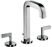 hansgrohe AXOR Citterio mitigeur lavabo 3 trous 170, vidage escamotable, bec verseur 140mm, béqu'illes, rosaces, 39135000, 39135000, Colorazione: cromo