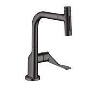 AXOR Citterio Select rubinetto da cucina, estraibile, orientabile, 39863340, Citterio Select nero cromato spazzolato [Rubinetti da Cucina > Rubinetti da Cucina]