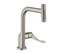 AXOR Citterio Select rubinetto da cucina, estraibile, orientabile, 39863820, Citterio Select nichel spazzolato [Rubinetti da Cucina > Rubinetti da Cucina]