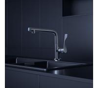 hansgrohe AXOR Citterio DN15 Mitigeur monocommande de cuisine Select 230 avec bec pivotant, 39860800, 39860800, Colorazione: aspetto in acciaio inox