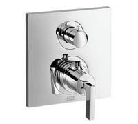 Termostato Hansgrohe Axor Citterio termostato da incasso con valvola d'intercettazione, maniglie a leva, 1 utenza, Colorazione: cromo