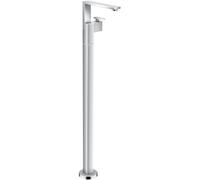 miscelatore monocomando per lavabo a pavimento AXOR Edge con scarico a pressione, taglio a diamante, colorazione: cromo