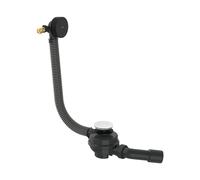 AXOR Flexaplus set scarico e troppopieno set completo, per vasca speciale, 42541670, Flexaplus nero opaco [Vasche da Bagno > Ricambi per Vasche da Bagno]