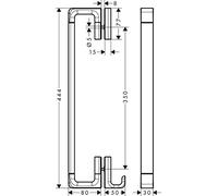Leva Rubinetto 444 mm Axor Universal Accessories Cromo