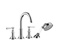 Hansgrohe AXOR AXOR Montreux Raccordo bordo piastrella 4 fori, maniglie a leva, sporgenza 196mm