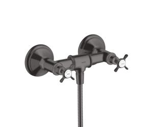 AXOR Montreux rubinetto doccia esterno con miscelatore, 16560340, Montreux nero cromato spazzolato [Rubinetteria Bagno > Rubinetteria Doccia]