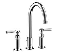 hansgrohe AXOR Mitigeur lavabo 3 trous Montreux 180, vidage escamotable, béqu'illes, projection 175mm, 16514000, 16514000, Colorazione: cromo