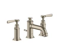 hansgrohe AXOR MONTREUX mitigeur lavabo 3 trous 30, vidage escamotable, béqu'illes, projection 142mm, 16535820, 16535820, Colorazione: Nichel spazzolato
