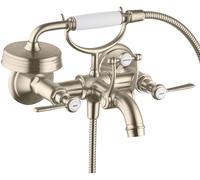 Miscelatore Monocomando per Vasca/Doccia Axor Montreux maniglie a leva Nichel Spazzolato