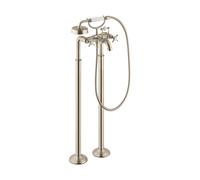 Hansgrohe Axor Montreux Miscelatore per vasca a 2 maniglie da terra, Colorazione: Nichel spazzolato