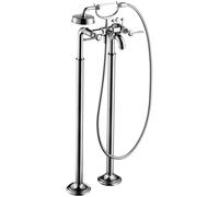 Miscelatore Rubinetto Vasca a Pavimento Axor Montreux Nichel Spazzolato