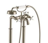 Hansgrohe Axor Montreux Miscelatore per vasca a 2 maniglie da terra, Colorazione: Nichel spazzolato