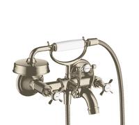 Hansgrohe Axor Montreux Miscelatore da parete per vasca a 2 manopole, Colorazione: Nichel spazzolato