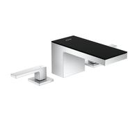 Axor MyEdition - Miscelatore a 3 fori per lavabo, con sistema di scarico Push-Open, cromo/vetro nero 47050600