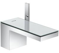 Hansgrohe AXOR MyEdition miscelatore monocomando monocomando per lavabo 70 con scarico a scomparsa con apertura a spinta, colorazione: cromo/vetro a specchio