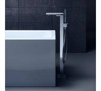 Axor MyEdition - Miscelatore a pavimento per vasca da bagno, cromo/vetro a specchio 47440000