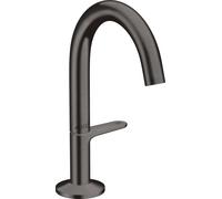 hansgrohe AXOR One miscelatore per lavabo Select 140 con scarico push-open, sporgenza 122 mm, 48010, Colorazione: Cromo nero spazzolato