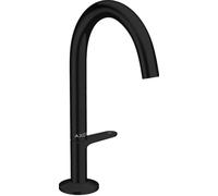 Miscelatore a Foro Singolo Axor ONE 170 con set di scarico Push-Open Nero Opaco