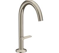hansgrohe AXOR One Mitigeur de lavabo Select 170 avec vidage Push-Open, saillie 140 mm, 48020820, 48020820, Colorazione: Nichel spazzolato