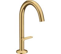 hansgrohe AXOR One robinetterie de lavabo Select 170 avec vidage PUSH-Open, saillie 140mm, 48020250, 48020250, Colorazione: Ottico oro spazzolato