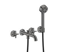 AXOR One rubinetto vasca da incasso, miscelatore a due comandi, 48443330, One nero cromato [Rubinetteria Bagno > Rubinetteria Vasca]