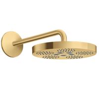 Axor One soffione doccia con braccio 28x28 cm rotonda oro 48491250