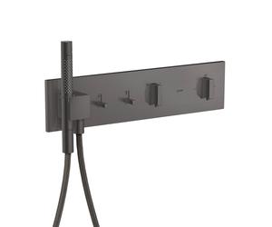 AXOR ShowerComposition rubinetto doccia da incasso con termostatico, 12571340, ShowerComposition nero cromato spazzolato [Rubinetteria Bagno > Rubinetteria Doccia]