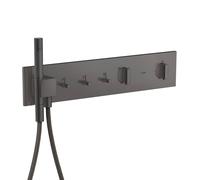 hansgrohe AXOR ShowerComposition module thermostatique Select, 3 consommateurs, 540/110, 12572340, 12572340, Colorazione: Cromo nero spazzolato