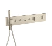 hansgrohe AXOR ShowerComposition module thermostatique Select, 4 consommateurs, 610/110, 12573820, 12573820, Colorazione: Nichel spazzolato