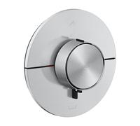 hansgrohe AXOR ShowerSelect ID thermostat, encastré, rond, 2 consommateurs, combinaison de sécurité intégrée, 36751800, 36751800, Colorazione: aspetto in acciaio inox