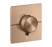 hansgrohe AXOR ShowerSelect ID thermostat, Highflow, encastré, 1 consommateur, une sortie supplémentaire, carré, 36777310, 36777310, Colorazione: Oro rosso spazzolato