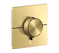 hansgrohe AXOR ShowerSelect ID thermostat, Highflow, encastré, 1 consommateur, une sortie supplémentaire, carré, 36777950, 36777950, Colorazione: Ottone spazzolato