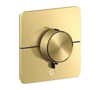 hansgrohe AXOR ShowerSelect ID thermostat, Highflow, encastré, 1 consommateur, une sortie supplémentaire, softsquare, 36778950, 36778950, Colorazione: Ottone spazzolato