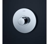 hansgrohe AXOR Starck ShowerSelect Thermostat de douche à débit élevé rond encastré, 36721000, 36721000, Colorazione: cromo