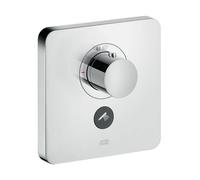 hansgrohe AXOR Starck ShowerSelect Thermostat souple Thermostat à débit élevé encastré pour 1 consommateur et une prise supplémentaire, 36706000, 36706000, Colorazione: cromo