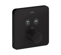 AXOR ShowerSelect Soft Cube termostatico, per vasca e doccia, 36707670, ShowerSelect Soft Cube nero opaco [Rubinetteria Bagno > Rubinetteria Doccia]